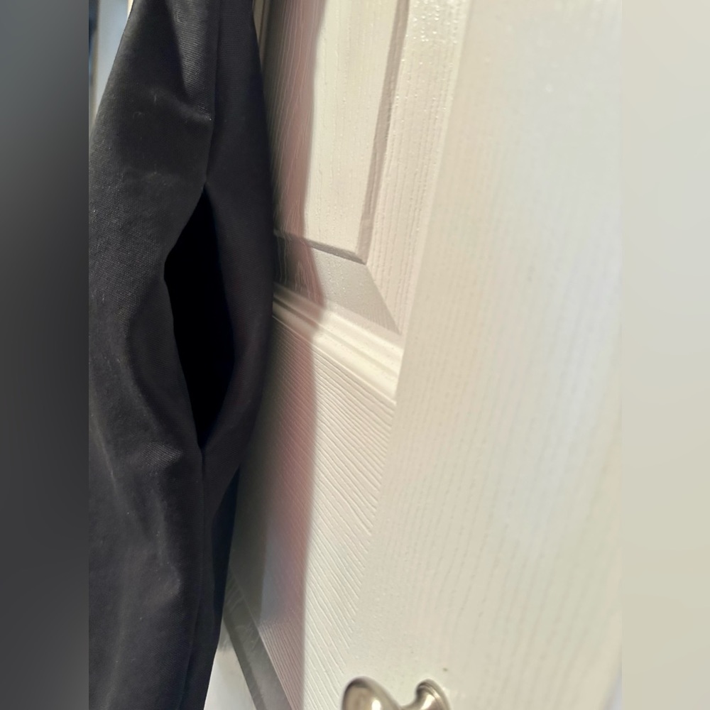 Zara A-Line Black Dress with Plunge Back size S with pockets - Picture 7 of 11